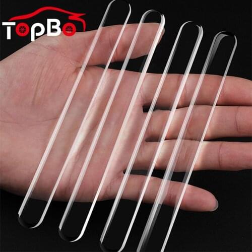 Car Rearview Mirror Anti-collision Strips Door Edge Transparent Anti Scratch Protector Sticker Bumper Scuff Plate Bar Auto Decor