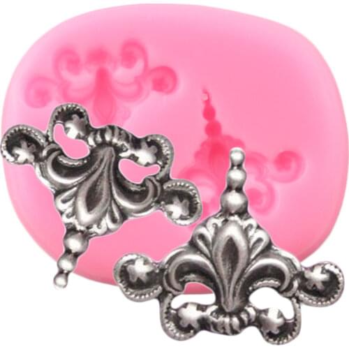 Ornate Corner Scroll Relief Silicone Mold Cake Border Fondant Cake Decorating Tools Candy Polymer Clay Chocolate Gumpaste Moulds