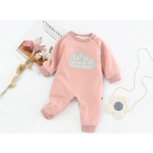 Cute Baby Rompers Baby Unisex Jumpsuit Toddler Spring Clothes 0-12m Newborn Baby Outfits Infant Long Sleeve Clothing