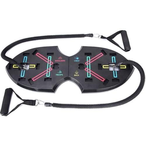 Butterfly Shape Push-up Board With Pull Rope Multifunctional Folding Push-up Stands Rack Body Building Abdominal Muscle Trainer