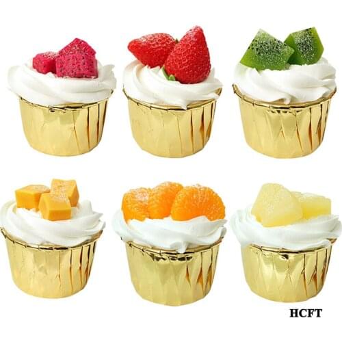 Fake simulation cake props bakery store shop decor mandarin pineapple Kiwi fruit Dragon fruit mango strawberry cup cake