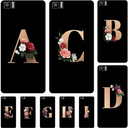 For BQ Aquaris M5 M 5 5.0" Case Cute Lovely Cartoon Pattern Flower Black Letters Silicone Soft Back Cover