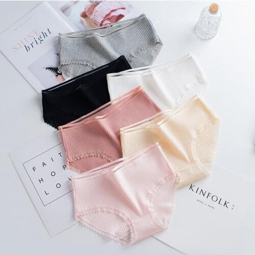New Sexy Womens Cotton Panties Hip Lift Hollow Out Briefs Mid Waist Female Comfort Breathable Underpants Solid Lady Lingerie