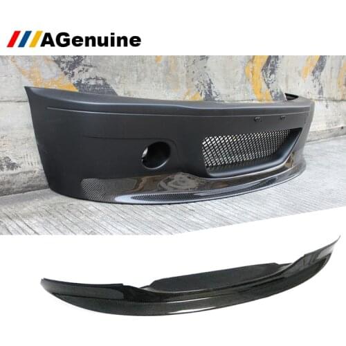Carbon fiber front chin spoiler front bumper lip spoiler for BMW 3 series E46 M3
