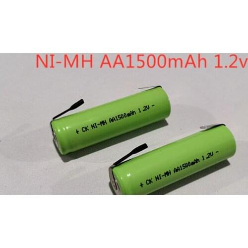 10PCS MI-NH rechargeable battery AA1500MAH 1.2V with soldering feet