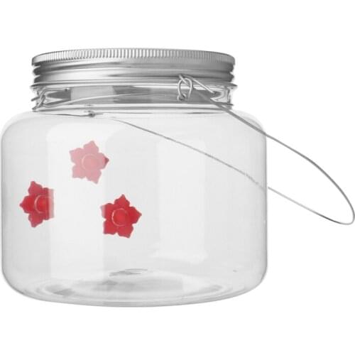 Bird Feeder Plastic Flower Bird Feeder Bird Water Feeder Bottle Hanging Garden Outdoor Pet Supplies