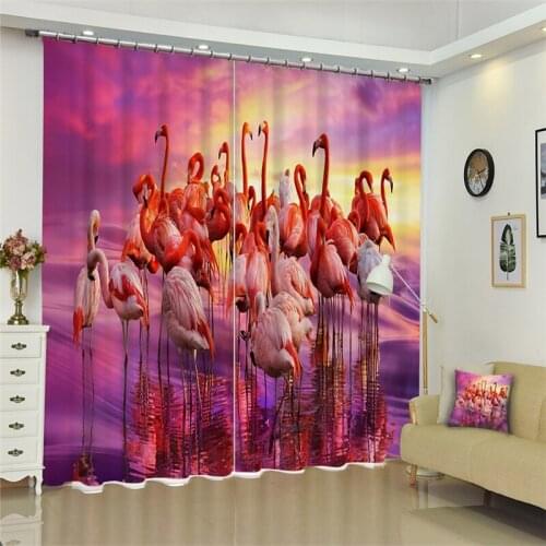 Customized Lavender Luxury 3D Blackout Window Curtain Drapes For Living room Bed room Hotel Wall Tapestry Cortinas