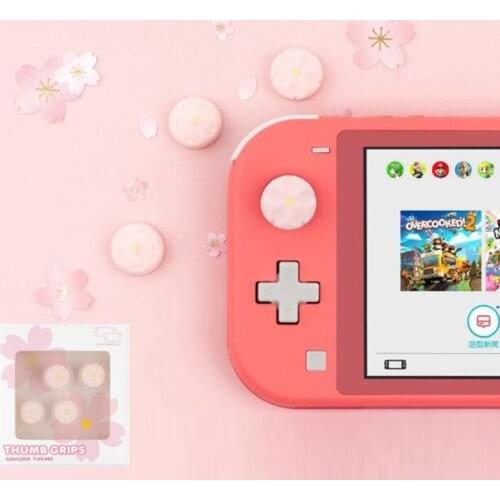 Sakura Cherry Flower Nintend Thumb Stick Grip Cap Joystick Cover For Nintendo Switch NS Lite Joy-con Controller Thumbstick Case