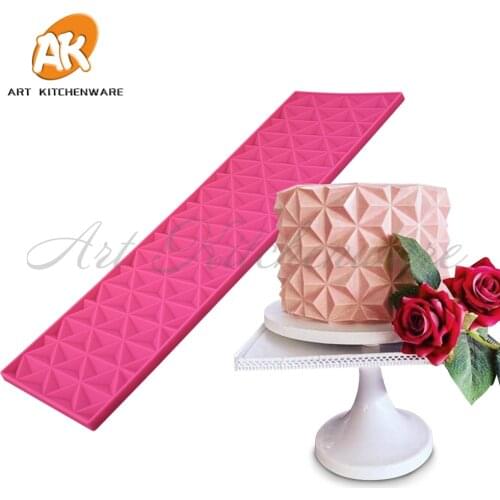 Gem Flower Origami Silicone Mold Chocolate Sugar Craft Lace Mat DIY Handmade Cake Mould Cake Decorating Tools Baking Accessories
