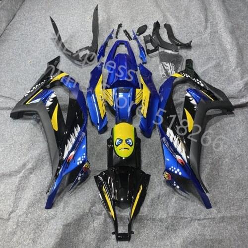 Blue black yellow Fairing for EX300 2013 2015 for Kawasaki Ninja Zx300r 13 14 15 EX300 2013 2015 2013 - 2015 Body Fairing