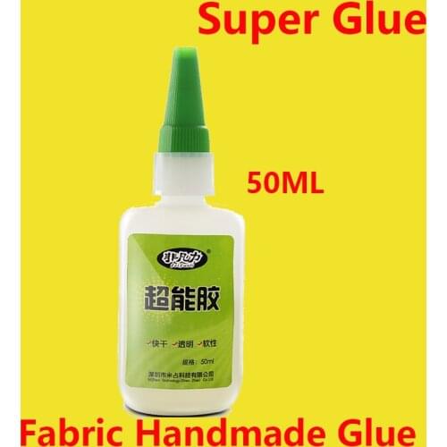 Super Glue Sticky Clothes Fabric Glue Handmade DIY Jewelry Dedicated Glue 50ml Strong Waterproof Soft Adhesive Tape Glue