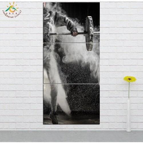 Weightlifting Man Modern Canvas Art Prints Poster Wall Painting Home Decoration Artwork Wall Art Pictures for Bedroom 5 PIECES