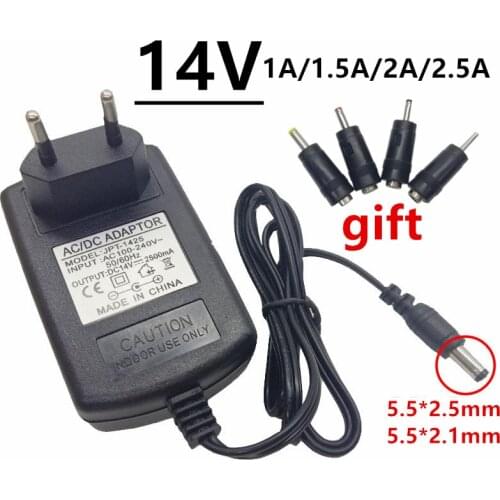 14V Universal AU UK EU US Plug Power Adapter DC 14volt 14 V 2500mA Adaptor Power Switching Supply 1A 1.5A 2A 2.5A ac/dc adaptor
