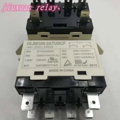 [In stock] Brand new original Relay HLR6100-2ATUBCF 24VDC 30A One group is normally open with 6 pins