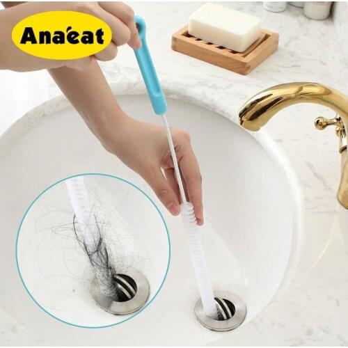 ANAEAT 1pc Kitchen Washbasin Bath Dredged Bath Tube Snake Bathroom Brush Tools Kitchen Sewer Cleaning Accessories Brush