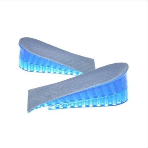 1 Pair Hot New Comfy Unisex Women Men Silicone Gel Lift Height Increase Shoe Insoles Heel Insert Pad