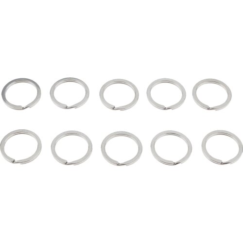 10Pcs Stainless Steel O Key Ring Key Chain Buckle Holder running gym sports - multi size