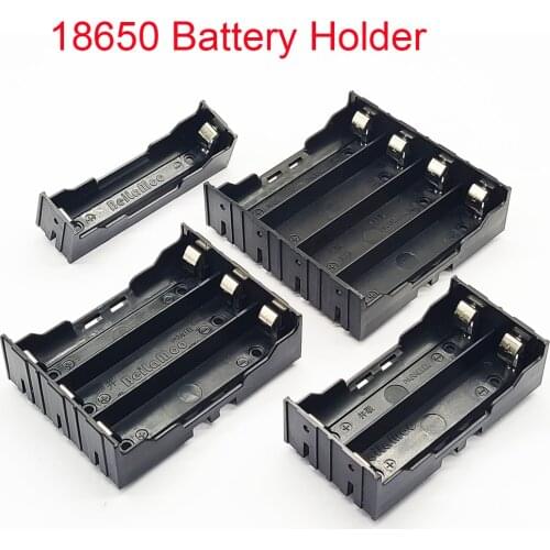 1 Pcs 1/2/3/4 18650 Battery Case Battery Holder Storage Box For 18650 Rechargeable Battery DIY