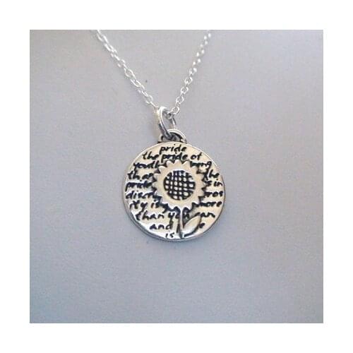 20pcs Inspirational Sunflower Pendant15mm