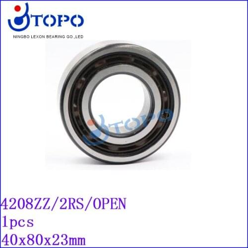 40*80*23mm Double Row Ball Bearing 4208 ZZ/2RS/open