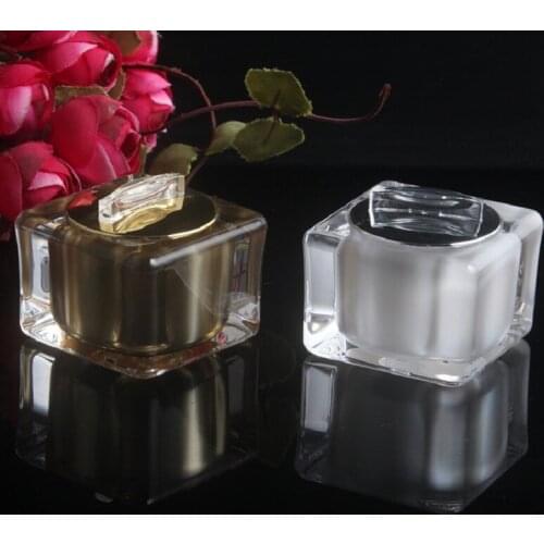 5g pearl white/gold plastic acrylic jar bottle pot essence/eye serum/cream/sample test tin/art nail skin care cosmetic packing