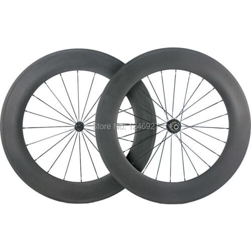 Chinese Carbon Wheel 700C 100% Carbon Fibre 88mm Carbon Tubular Wheel 20.5mm Width Carbon Wheelset For Road Bike