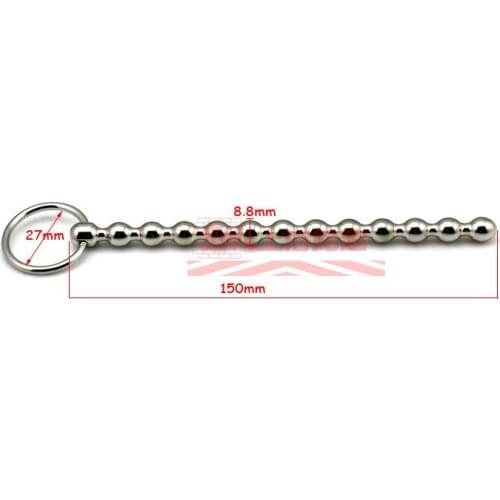 Diameter8.8mm stainless steel dilatador uretral penis sounding and plugs horse sound penis plug wand urethral magic wand for man