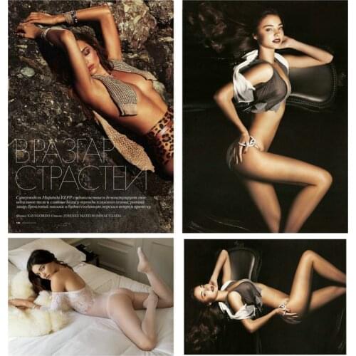 250GSM Paper Miranda May Kerr Randa Fashion Showgirl Supermodel Actress Luxury Colour Lipstick Sexiest Nude Body DIY Printer