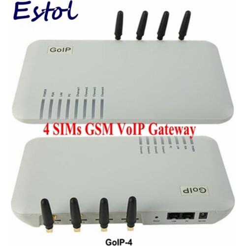 DBL Original goip 4 Quad Band GOIP-4 4 Channel VoIP GSM Gateway GSM VoIP network goip4 embedded SIP/H.323 protocols promotion