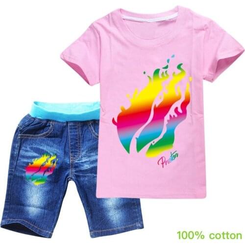 Children Clothes Summer Boy Clothing Sets Fashion Girls Letter T-Shirts+Shorts 2pcs Suit Kids Clothes For Teen Tracksuits 2-16Y