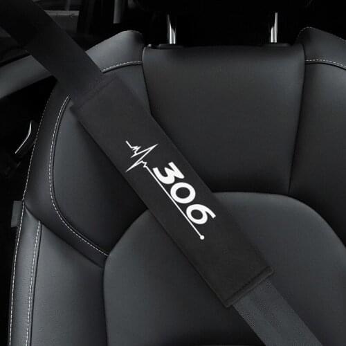 Seatbelt Cover for Peugeot 306 Car Accessories Car Cotton Flannel 2pcs