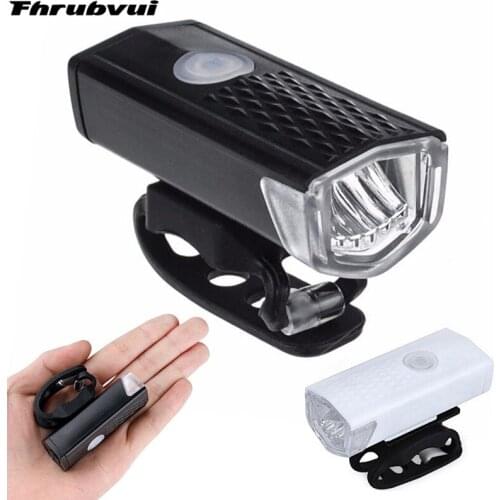 Hot Bike Lights Rechargeable 300 Lumens Bicycle LED Lights Front Headlight + Rear Taillight Bicycle Flashlight Warning Lights