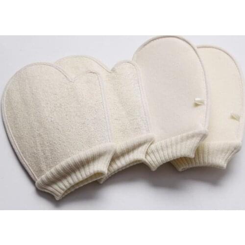 Loofah Sponge Bath Gloves Scrubbing Exfoliating Gloves Magic Peeling Gloves Exfoliating Tan Removal Mitt for Body SPA