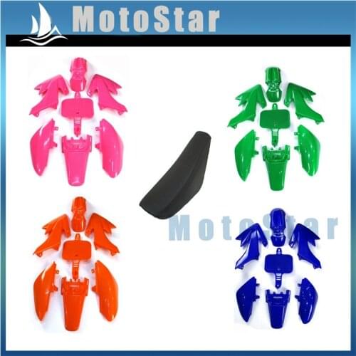 Plastic Fairing Body Kits + Tall Foam Seat For Honda CRF50 XR50 50cc-160cc Chinese Made SSR Atomik Thumpstar Pit Dirt Bike