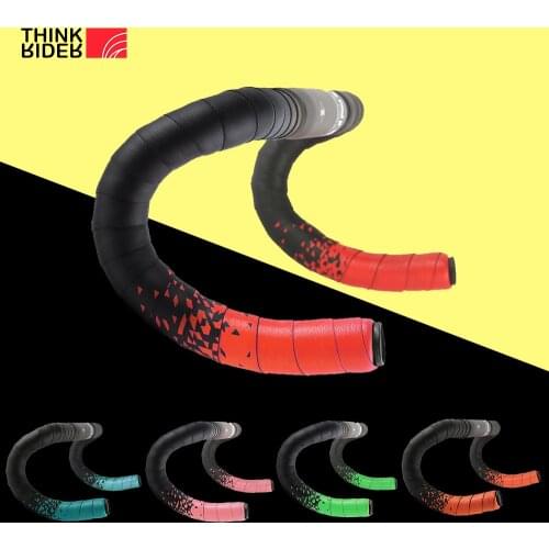 ThinkRider Handlebar tape Road bike Camouflage handle belt warp with bar plugs 1 pair EVA racing bicycle
