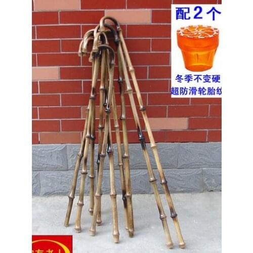 Natural wood cane cane bamboo sticks one old light stick Extended Dance Stick hiking tour pal crutches leading the elderly