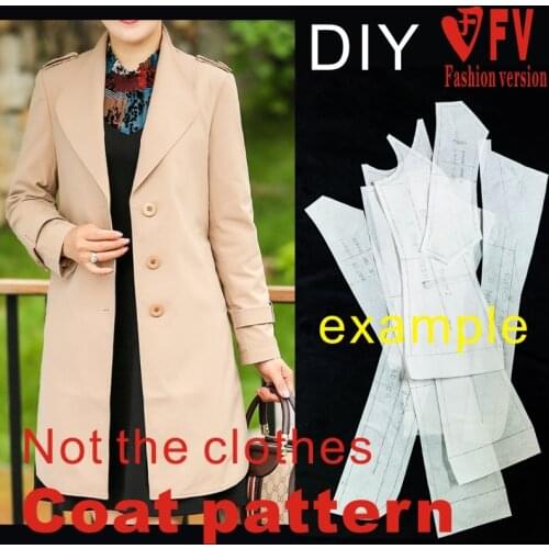 Garment DIY pattern new personality design drawing coat coat pattern sewing drawing BFY-216