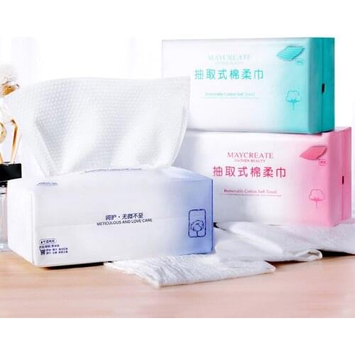 Disposable Cotton Soft Face Wash Cloth Clean Face Wash Towel Travel Paper Towel 100PC