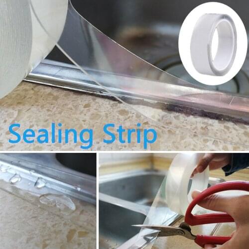 Transparent Waterproof Acrylic Tape Mildew-proof Dust-proof Kitchen Bathroom Beauty Seam Door Window Toilet Sticker Home Parts