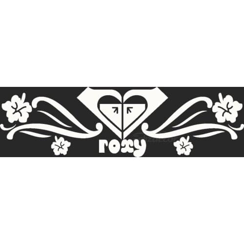 Roxy Flowers With Heart Love Car Stickers For Body Window Door Decal Funny Top Quality Rainproof ZP194