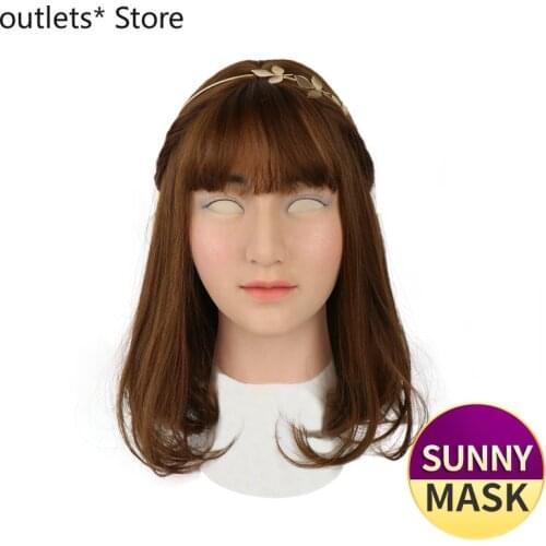 Silicone Mask Transgender Realistic Skin Crossdresser Silicone Shemale Latex Sexy Cosplay for Male Real Halloween Party Supplies