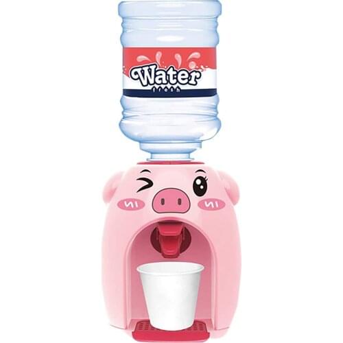 Simulation Pig Water Dispenser Mini Drinking Fountains Play House Funny Interactive Kids Toy Educational Toy For Children Gifts