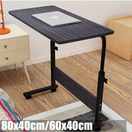 Foldable Computer Table Adjustable Portable Laptop Desk Laptop Bed Table Can be Lifted Standing Desk Removable 80x40cm 60x40cm