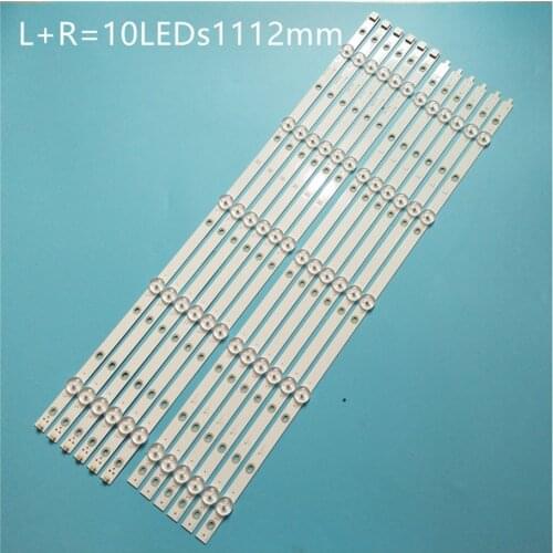 New 12 PCS LED backlight strip for 55PUS7503 55PUS6162 55PUS6262 55PUS6753 55PUS7303 55PUS6703 LB55073 V1_02 55PUS6412 55PUS6503