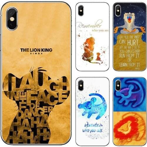 For Samsung Galaxy S7 S8 S9 S10E S20 FE Note 10 20 Edge Lite Plus Ultra Soft Cases Covers Lion-King-Quote-Hakuna-Matata