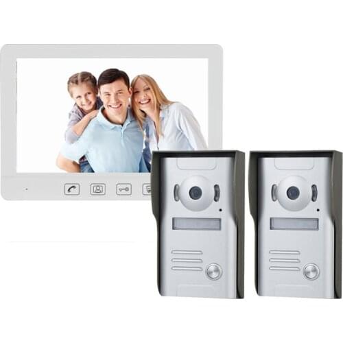 Video Door phone Wired Door Bell for Home Video Intercom Support CCTV Camera Door Camera 10.1 inch Intercom Monitor