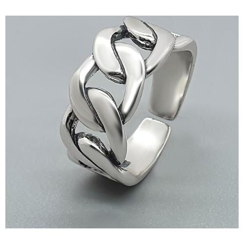 Ins Style Vintage Hollow Chains Rings for Women Men Lover Finger Ring Minimalist Jewelry Boho Wholesale