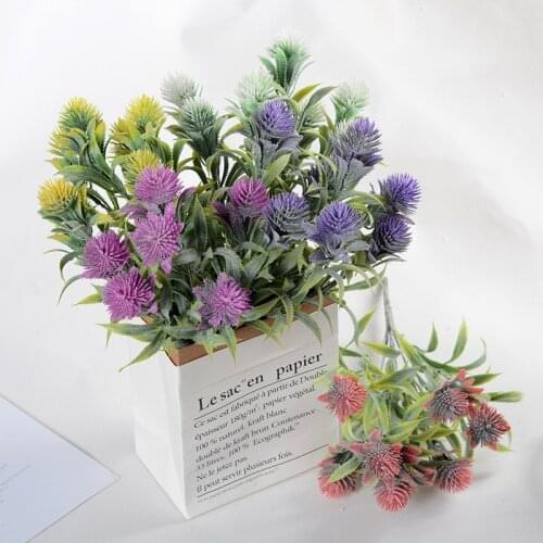 7 fork/bouquet Artificial Plant Tower Pine Simulation Leaf Plant Wall Landscape Decorative Fake Flower Plastic Flower