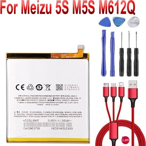 BA612 Battery For Meizu 5S M5S M612Q M612M Mobile Phone High Quality Battery With Tracking Number