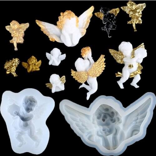 Angel Cupid Silicone Molds UV Epoxy Resin Lovely angel Mould for Handmade Decoration for Jewelry Making Supplies